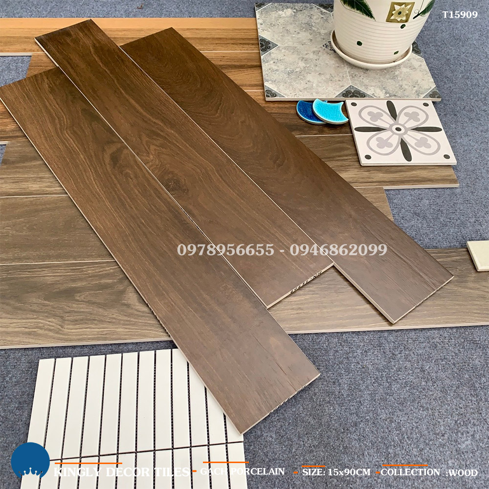 Gạch giả gỗ Trung Quốc 15x90 T15909
